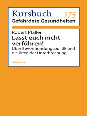 cover image of Lasst euch nicht verführen!